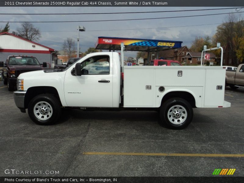 Summit White / Dark Titanium 2011 Chevrolet Silverado 2500HD Regular Cab 4x4 Chassis