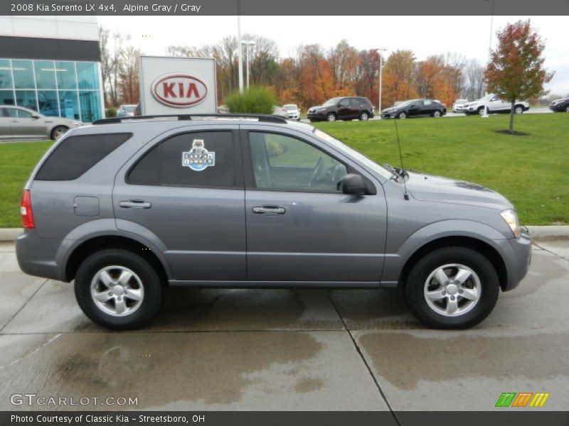 Alpine Gray / Gray 2008 Kia Sorento LX 4x4
