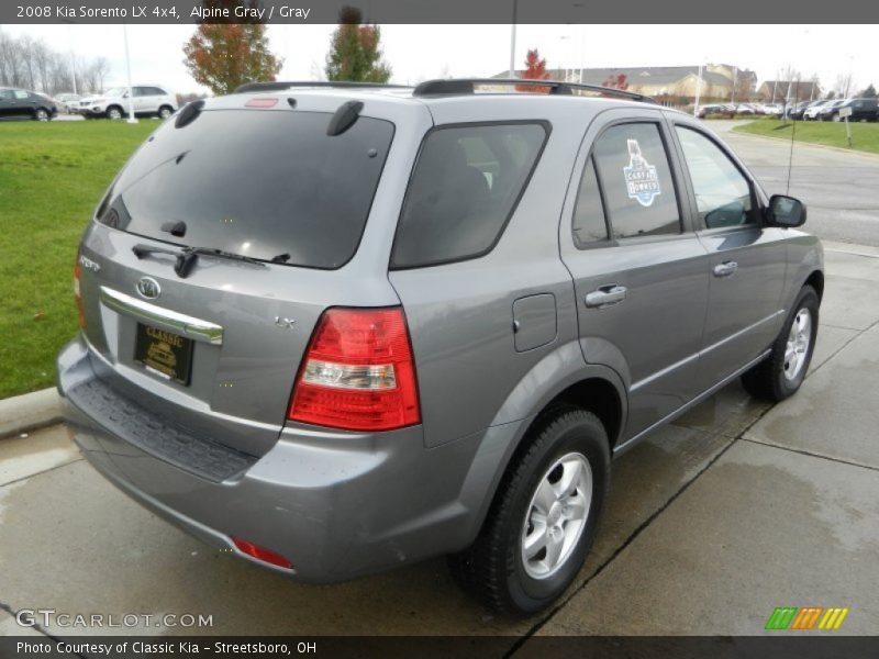 Alpine Gray / Gray 2008 Kia Sorento LX 4x4