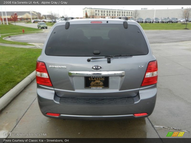 Alpine Gray / Gray 2008 Kia Sorento LX 4x4