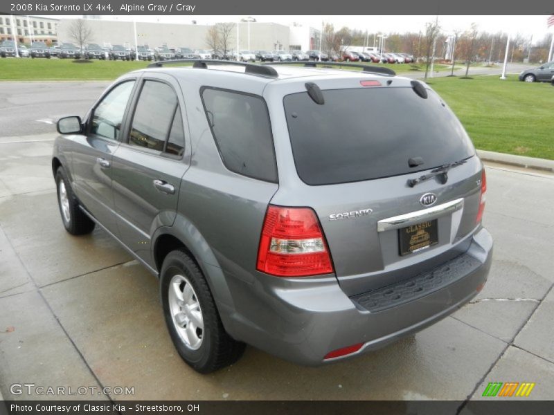 Alpine Gray / Gray 2008 Kia Sorento LX 4x4