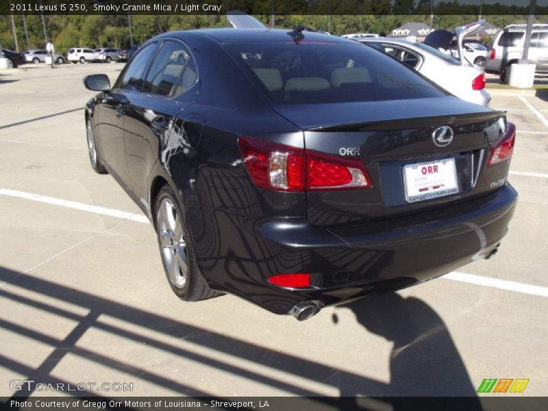 Smoky Granite Mica / Light Gray 2011 Lexus IS 250