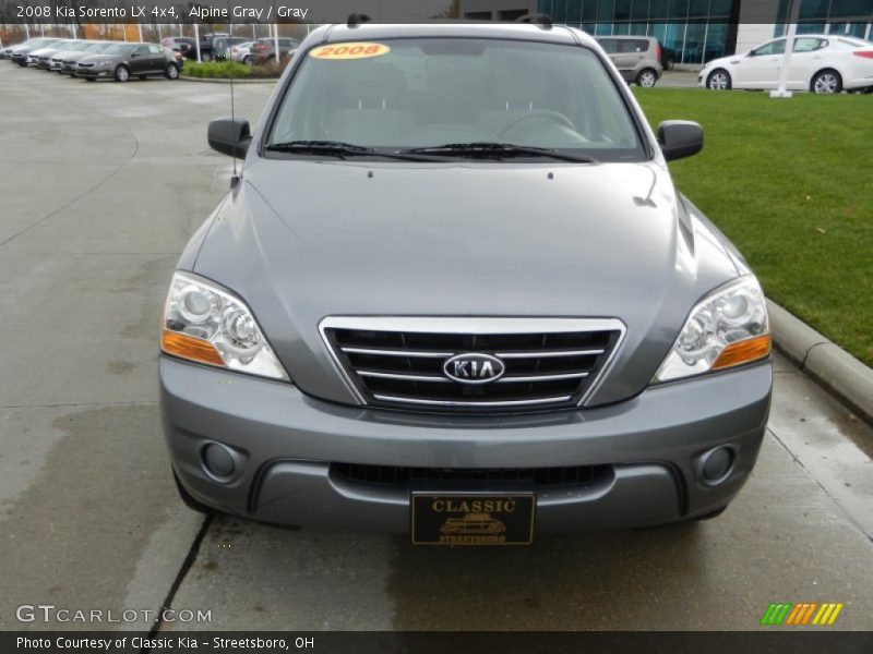 Alpine Gray / Gray 2008 Kia Sorento LX 4x4