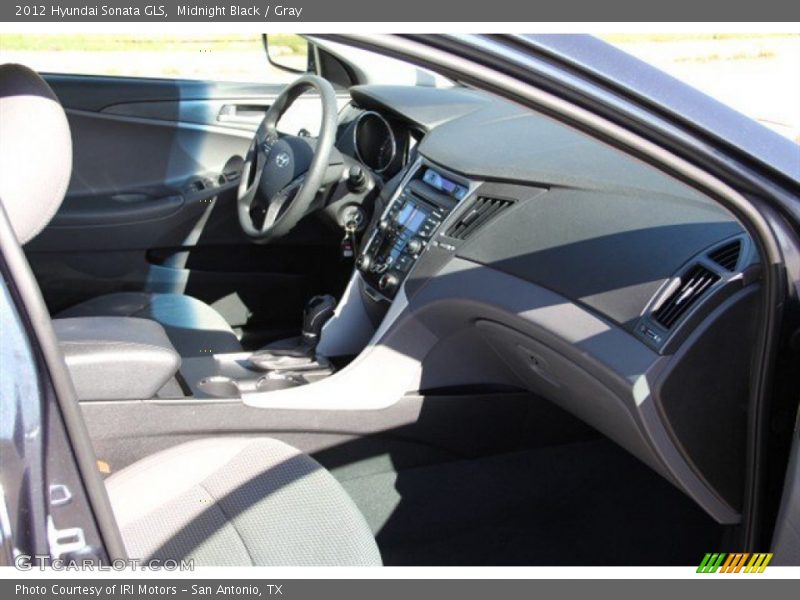 Midnight Black / Gray 2012 Hyundai Sonata GLS