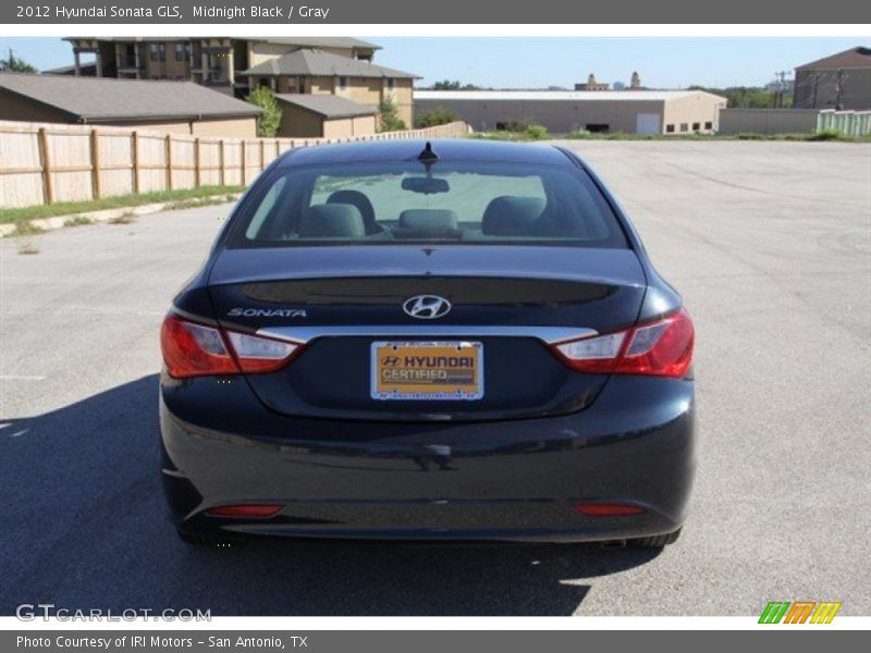 Midnight Black / Gray 2012 Hyundai Sonata GLS