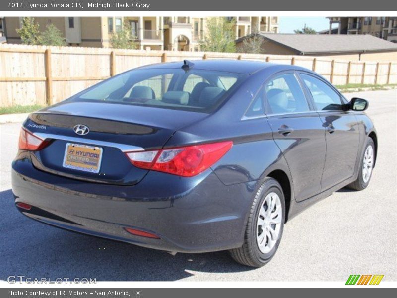 Midnight Black / Gray 2012 Hyundai Sonata GLS