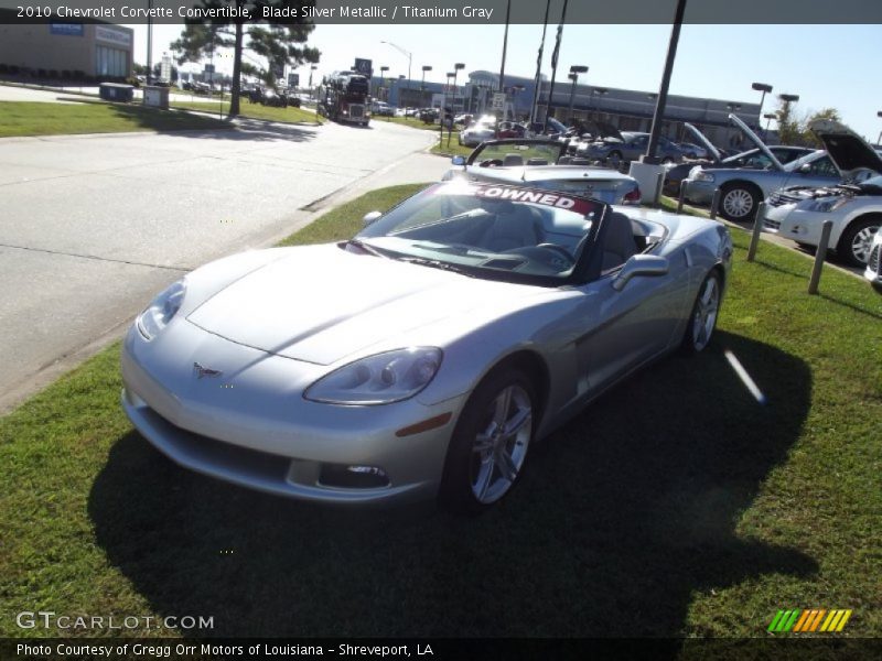 Blade Silver Metallic / Titanium Gray 2010 Chevrolet Corvette Convertible