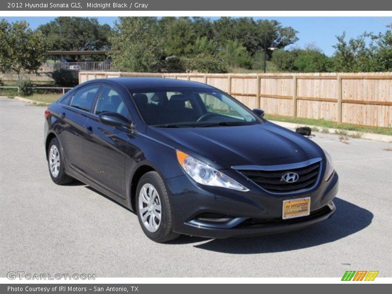 Midnight Black / Gray 2012 Hyundai Sonata GLS