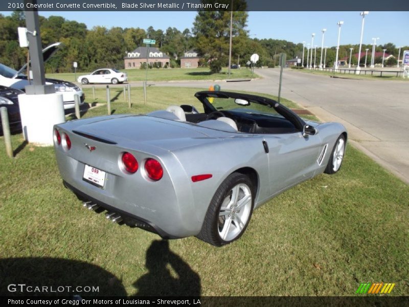 Blade Silver Metallic / Titanium Gray 2010 Chevrolet Corvette Convertible