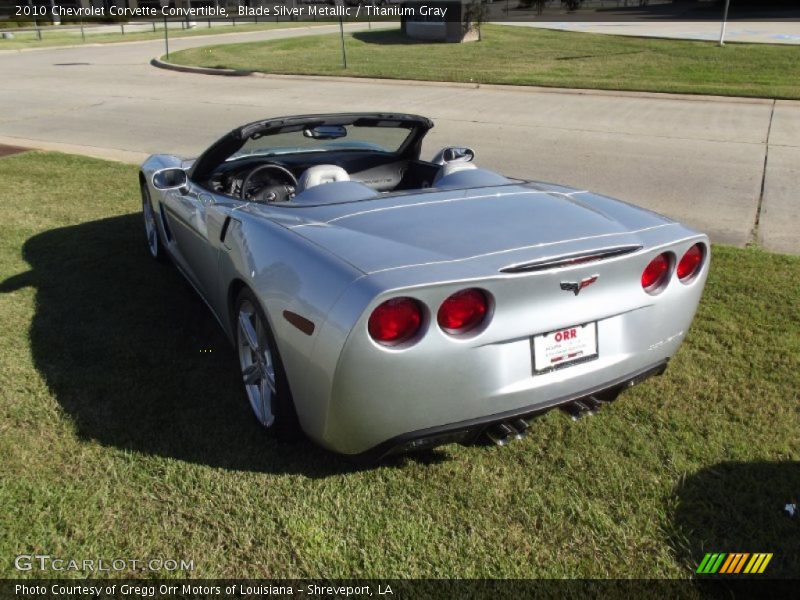 Blade Silver Metallic / Titanium Gray 2010 Chevrolet Corvette Convertible