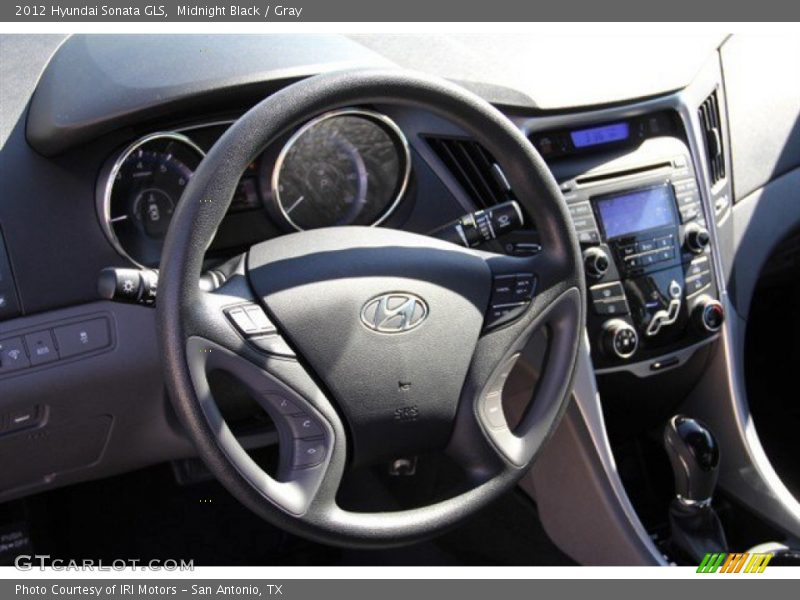 Midnight Black / Gray 2012 Hyundai Sonata GLS
