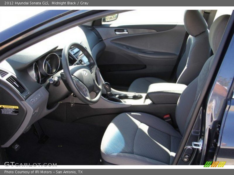 Midnight Black / Gray 2012 Hyundai Sonata GLS