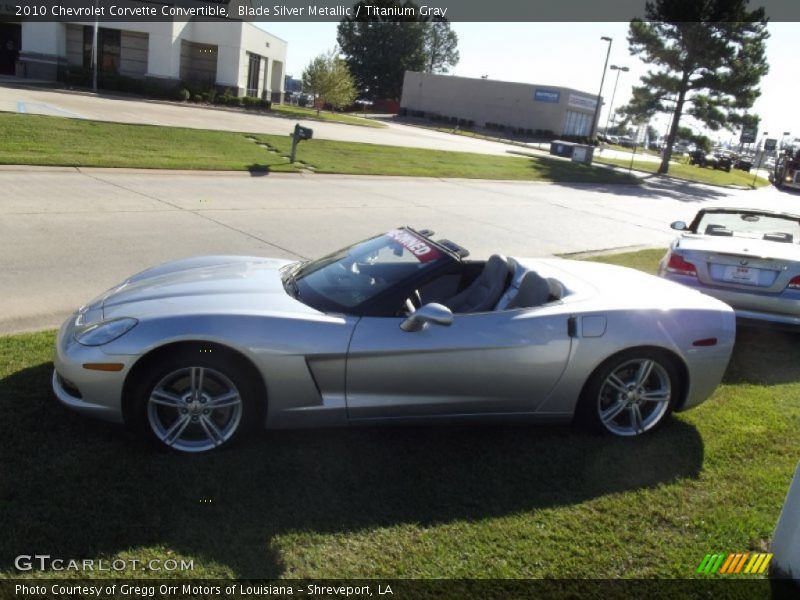 Blade Silver Metallic / Titanium Gray 2010 Chevrolet Corvette Convertible