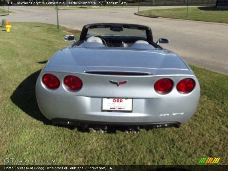 Blade Silver Metallic / Titanium Gray 2010 Chevrolet Corvette Convertible