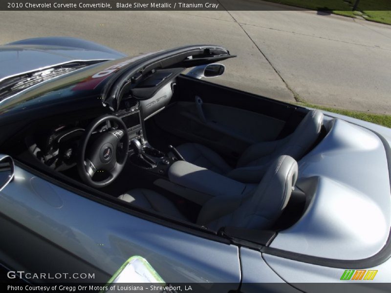 Blade Silver Metallic / Titanium Gray 2010 Chevrolet Corvette Convertible