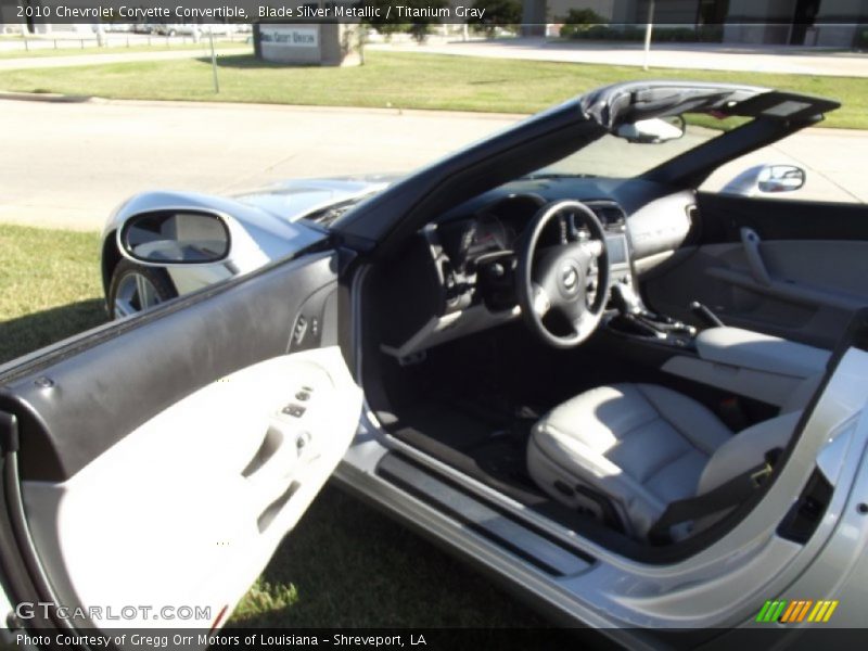 Blade Silver Metallic / Titanium Gray 2010 Chevrolet Corvette Convertible