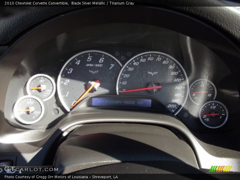  2010 Corvette Convertible Convertible Gauges