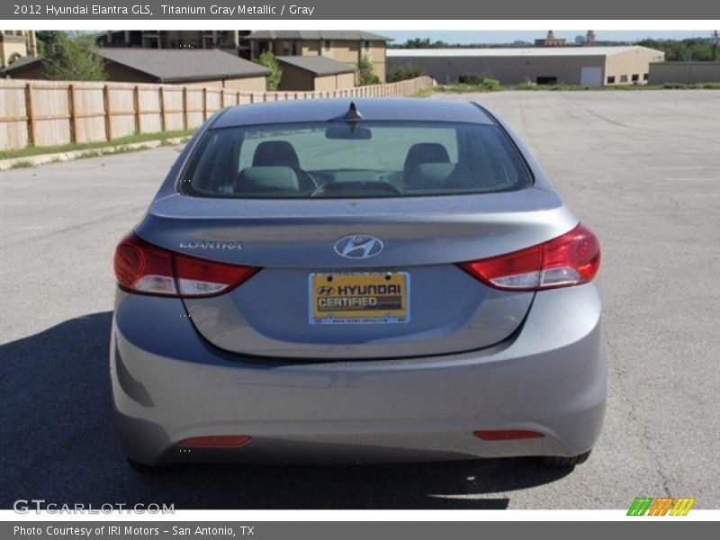 Titanium Gray Metallic / Gray 2012 Hyundai Elantra GLS