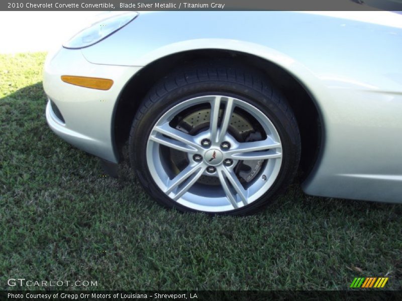Blade Silver Metallic / Titanium Gray 2010 Chevrolet Corvette Convertible
