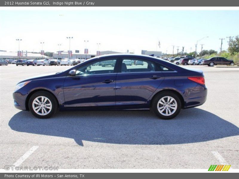 Indigo Night Blue / Gray 2012 Hyundai Sonata GLS