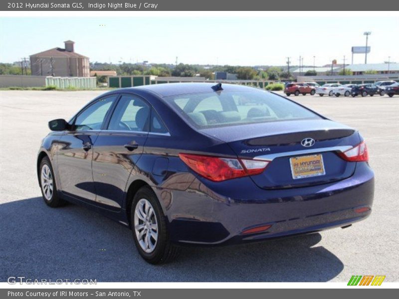 Indigo Night Blue / Gray 2012 Hyundai Sonata GLS