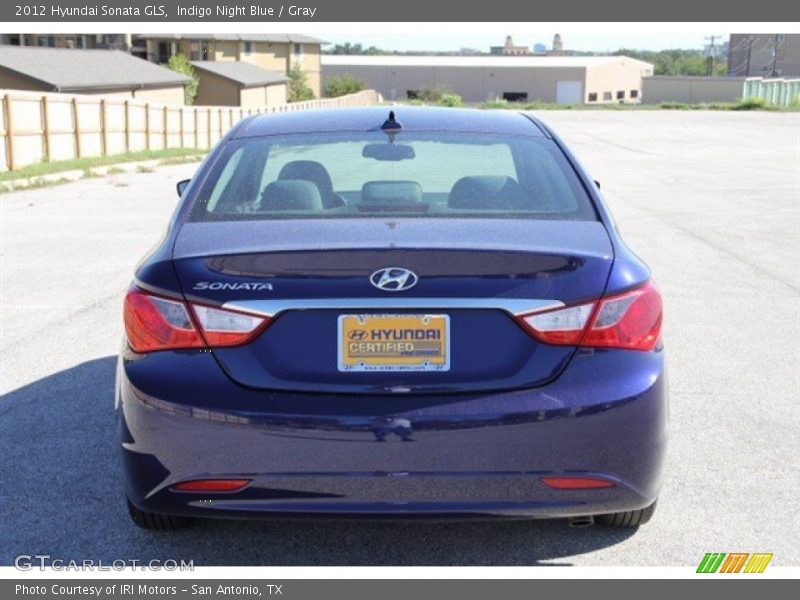 Indigo Night Blue / Gray 2012 Hyundai Sonata GLS