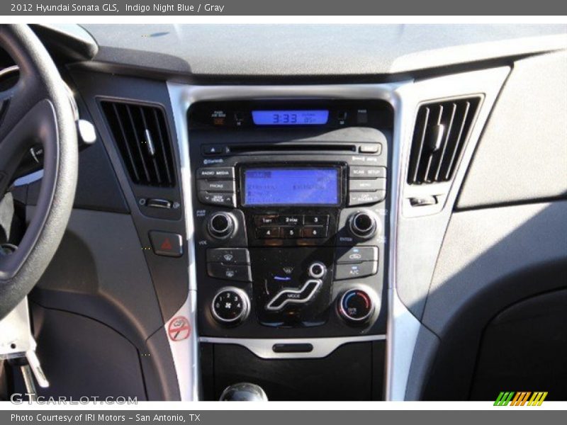 Indigo Night Blue / Gray 2012 Hyundai Sonata GLS