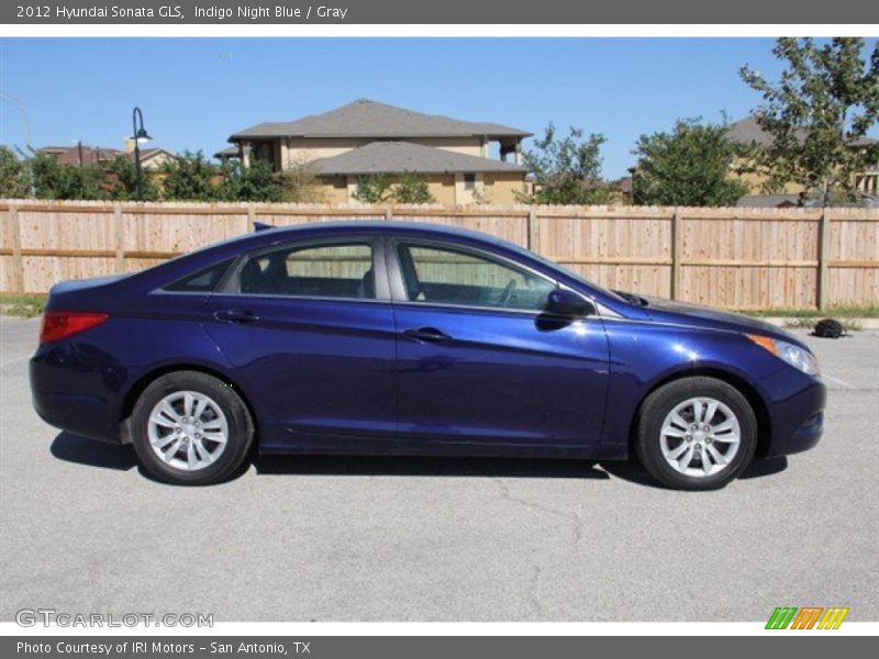 Indigo Night Blue / Gray 2012 Hyundai Sonata GLS