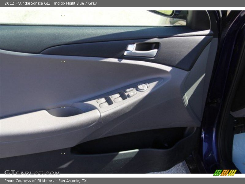 Indigo Night Blue / Gray 2012 Hyundai Sonata GLS