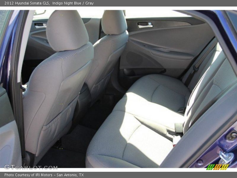 Indigo Night Blue / Gray 2012 Hyundai Sonata GLS