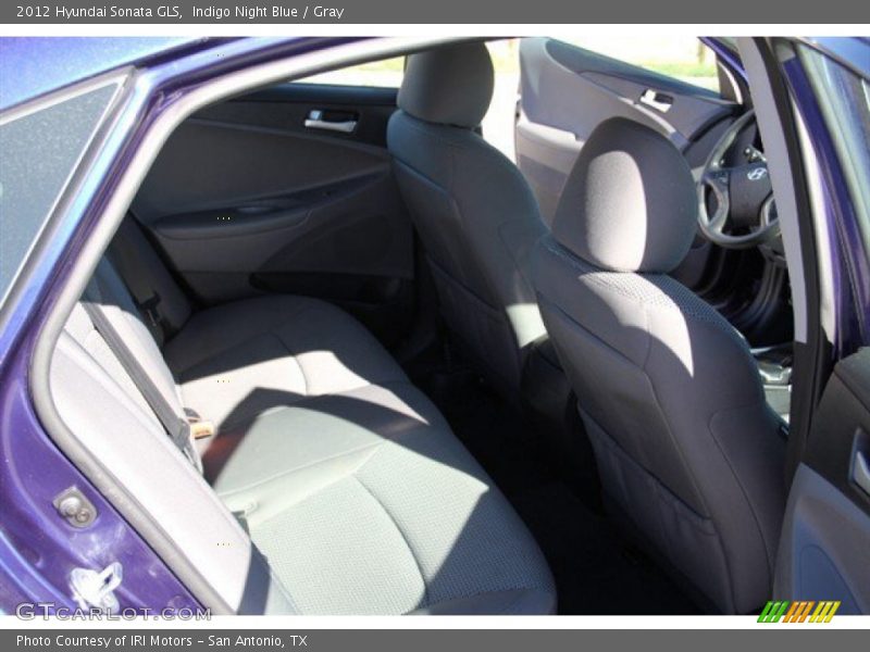 Indigo Night Blue / Gray 2012 Hyundai Sonata GLS