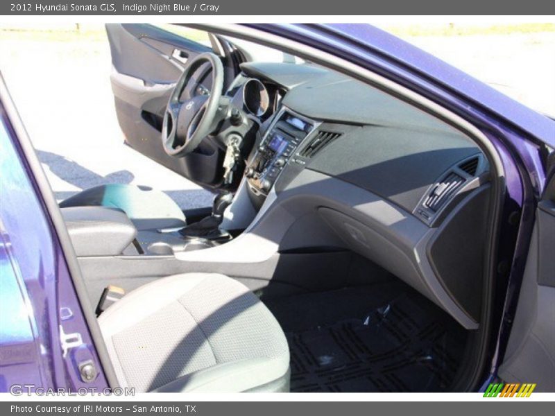 Indigo Night Blue / Gray 2012 Hyundai Sonata GLS