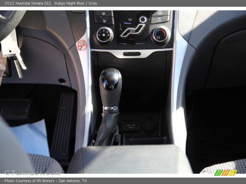 Indigo Night Blue / Gray 2012 Hyundai Sonata GLS