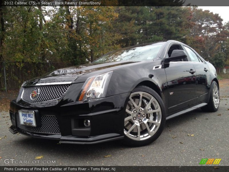 Black Raven / Ebony/Ebony 2012 Cadillac CTS -V Sedan