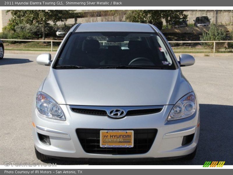 Shimmering Silver Metallic / Black 2011 Hyundai Elantra Touring GLS