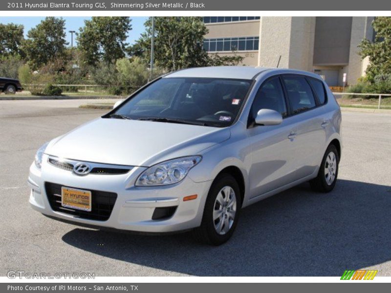 Shimmering Silver Metallic / Black 2011 Hyundai Elantra Touring GLS