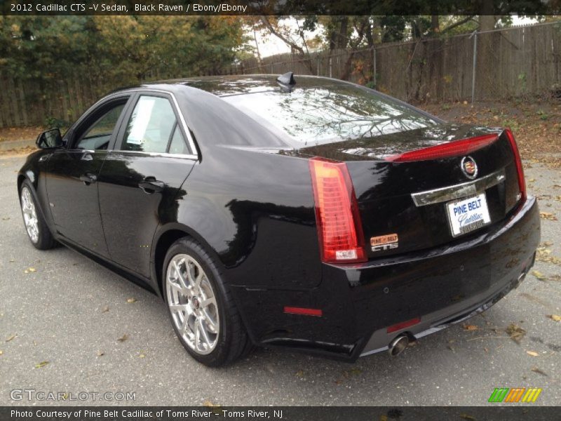 Black Raven / Ebony/Ebony 2012 Cadillac CTS -V Sedan