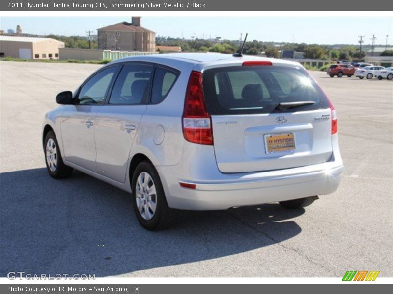 Shimmering Silver Metallic / Black 2011 Hyundai Elantra Touring GLS