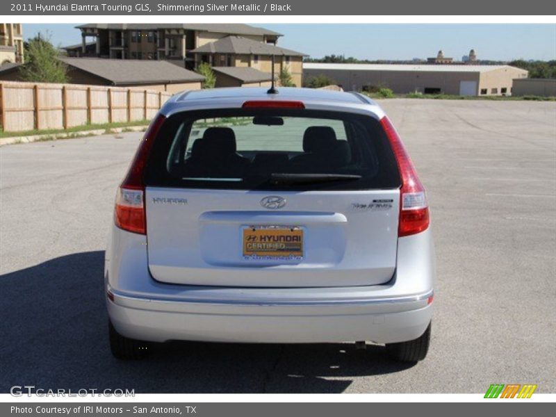 Shimmering Silver Metallic / Black 2011 Hyundai Elantra Touring GLS