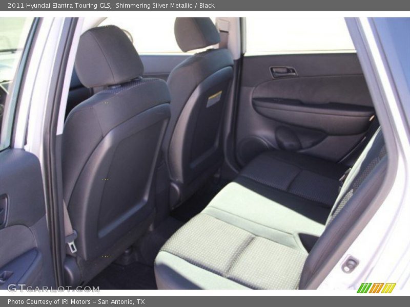 Shimmering Silver Metallic / Black 2011 Hyundai Elantra Touring GLS