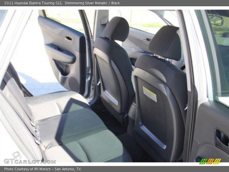 Shimmering Silver Metallic / Black 2011 Hyundai Elantra Touring GLS