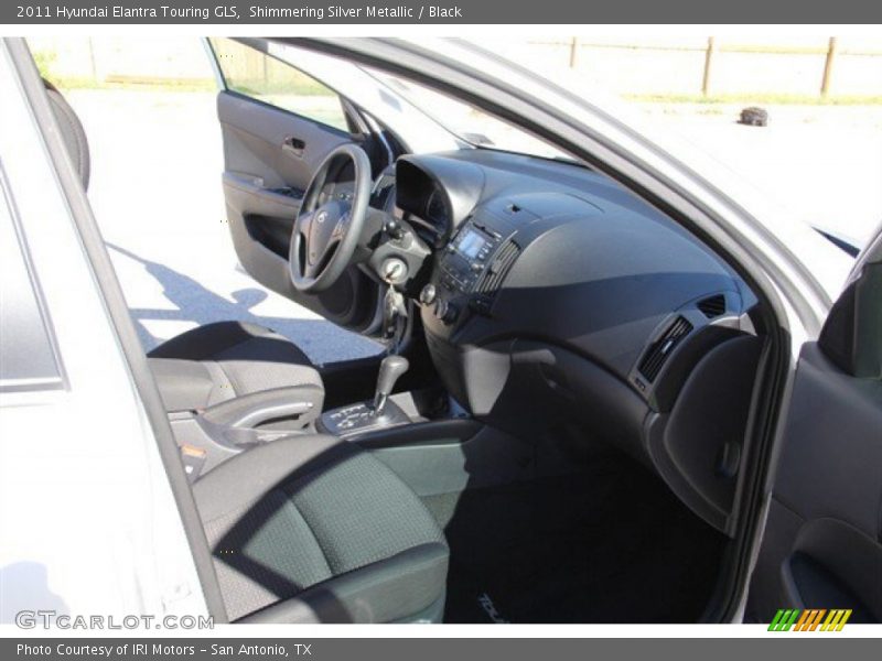 Shimmering Silver Metallic / Black 2011 Hyundai Elantra Touring GLS
