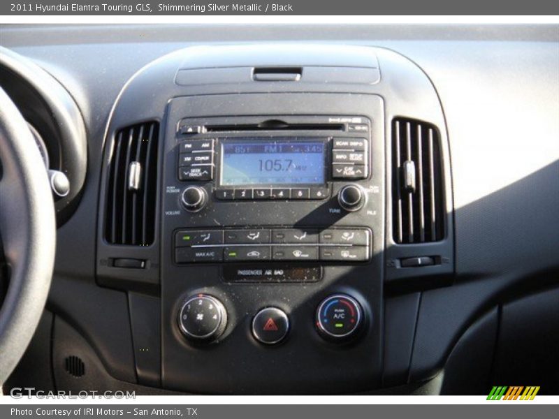 Shimmering Silver Metallic / Black 2011 Hyundai Elantra Touring GLS