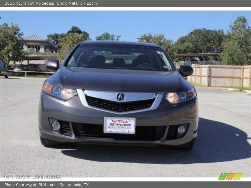 Grigio Metallic / Ebony 2010 Acura TSX V6 Sedan