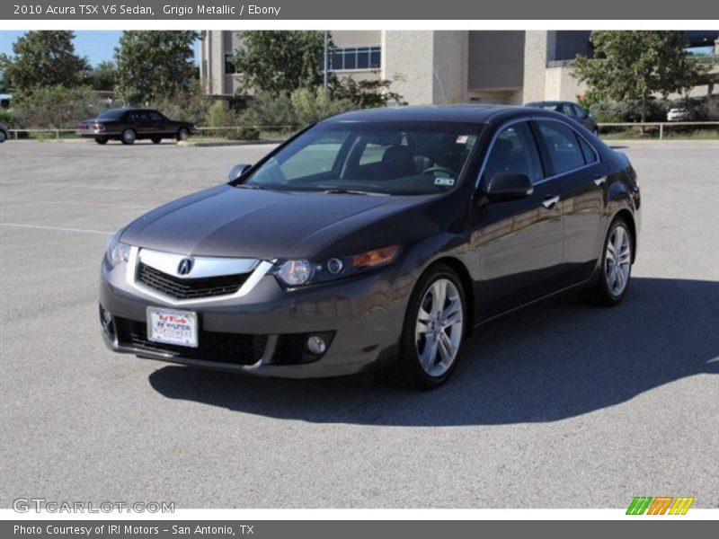 Grigio Metallic / Ebony 2010 Acura TSX V6 Sedan