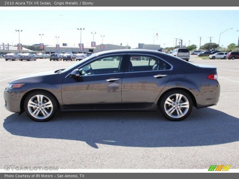 Grigio Metallic / Ebony 2010 Acura TSX V6 Sedan