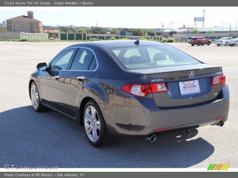 Grigio Metallic / Ebony 2010 Acura TSX V6 Sedan