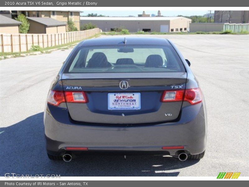 Grigio Metallic / Ebony 2010 Acura TSX V6 Sedan