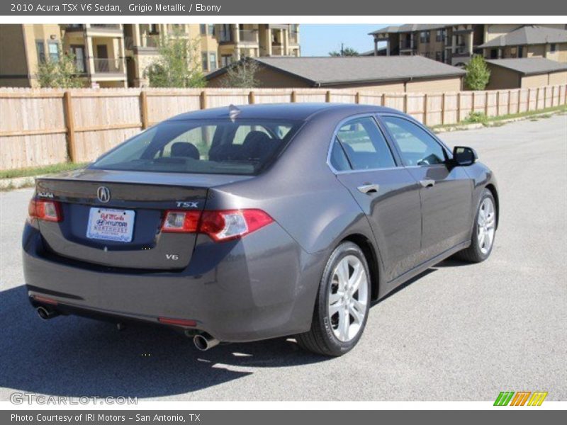 Grigio Metallic / Ebony 2010 Acura TSX V6 Sedan