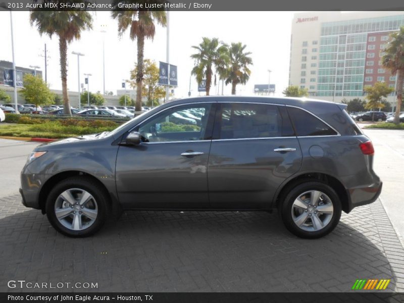 Graphite Luster Metallic / Ebony 2013 Acura MDX SH-AWD Advance